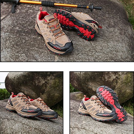 Sepatu Gunung Snta 434 Brown Red - Sepatu Hiking/Camping/Adventure