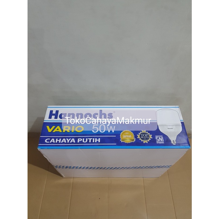 Lampu LED Bohlam Vario 50w 50watt Hannochs Cahaya Putih 1 DUS 20Pcs