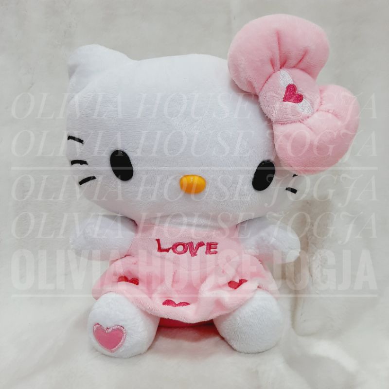 Boneka Hello Kitty Angel Pink Soft Boneka Hello Kitty Dress Pink Soft