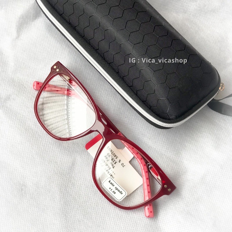 KATE SPADE Reading Glasses - Joyanne Red (+1.5) Kacamata Original Branded