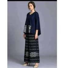 setelan kulot tenun etnik