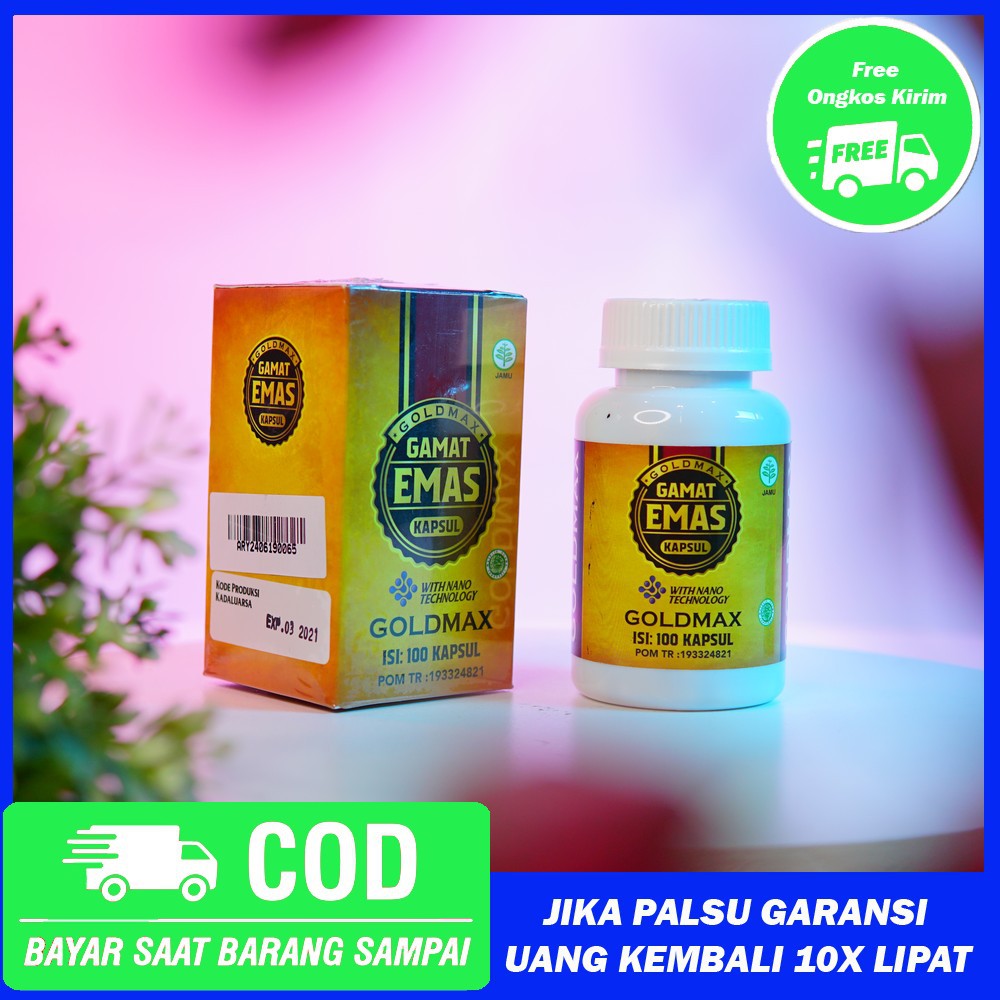 Goldmax Gamat Emas Kapsul -100% Original - Varian Kapsul Jelly Gamat Isi 100 Kapsul HALAL & BPOM