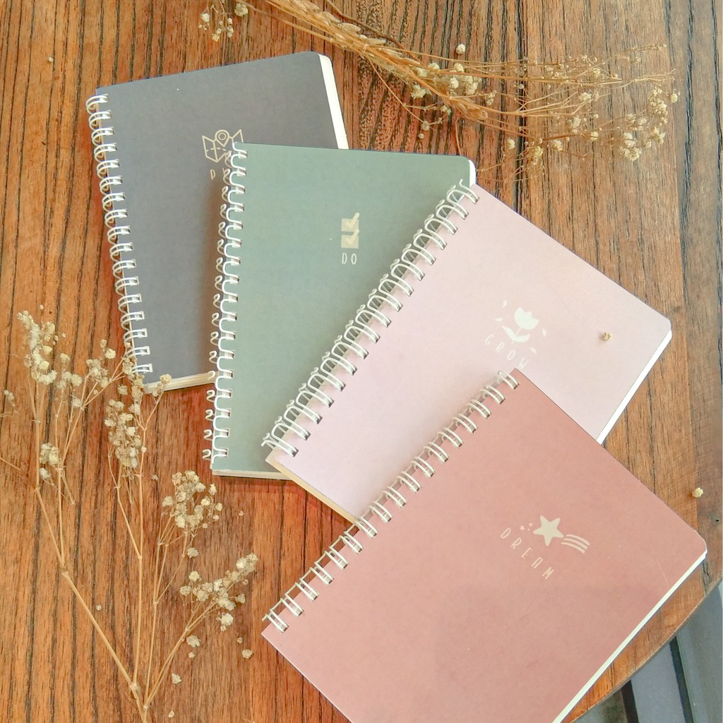 

JOURNEY NOTEBOOK MINI A6 AESTHETIC SPIRAL, BOOKPAPER #PLAIN