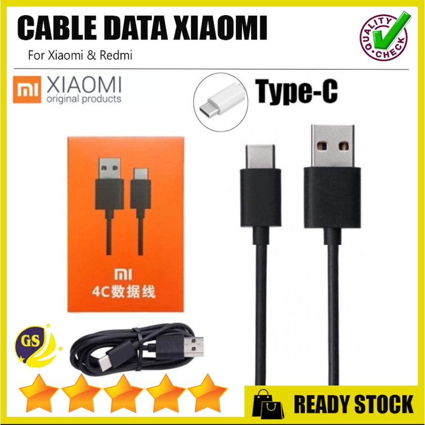 KABEL DATA XIAOMI TYPE C KABEL DATA XIAOMI REDMI FAST CHARGING TIPE C