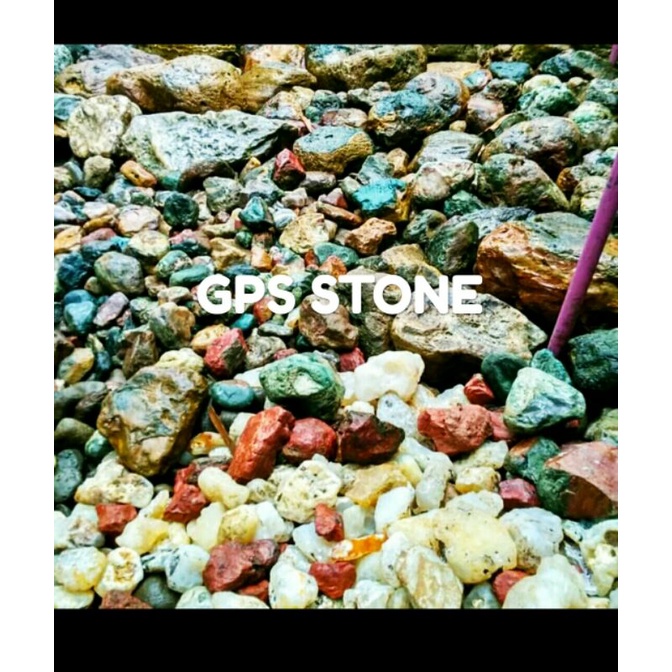 Bongkahan Bahan BATU AKIK Bongkahan  / Rough Per Kilogram Original Klawing varian motif Nagasui , Te