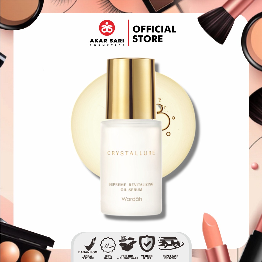 Jual WARDAH CRYSTALLURE SUPREME REVITALIZING OIL SERUM Pelembab Wajah