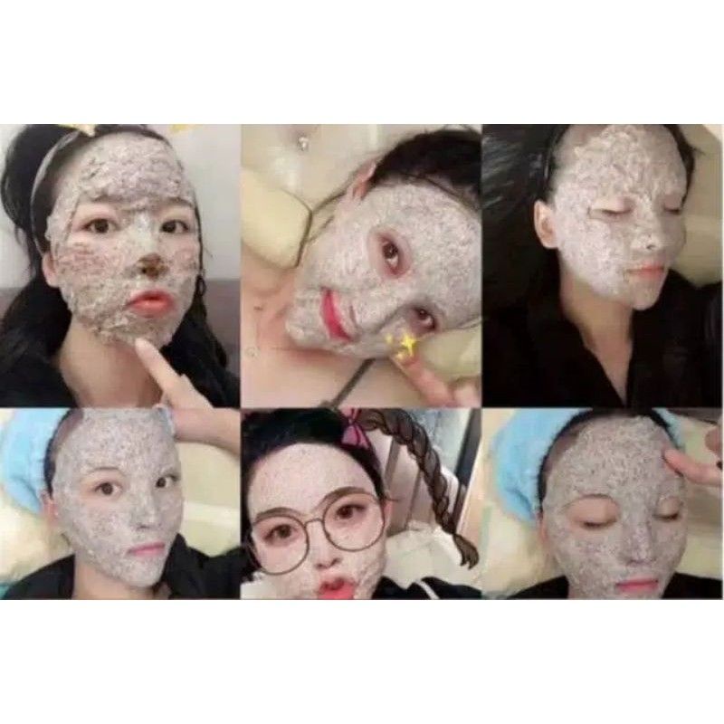 [READY] masker wajah/seaweed pearl clay mask