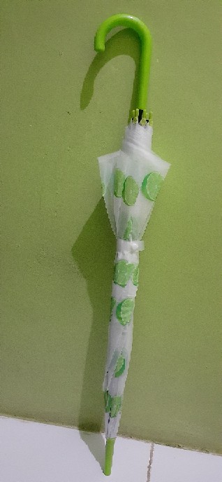 Rajakarta Payung Transparan Standar Tongkat Motif Mix Banyak Karakter Lucu