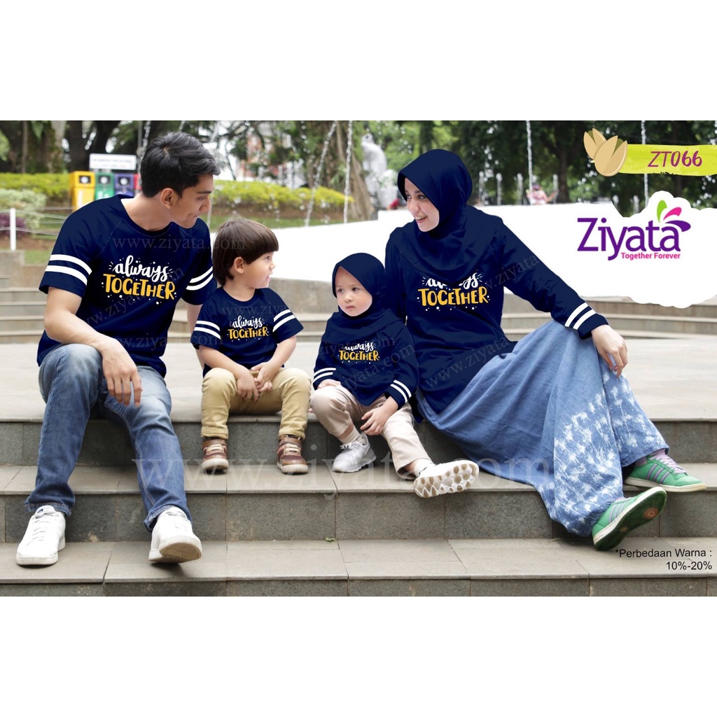 KAOS COUPLE ZIYATA || KAOS KELUARGA || ZIYATA T-SHIRT FAMILY ZT 066 || SIAP KIRIM