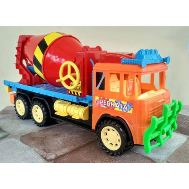 MAINAN TRUK MOBIL MOLEN TRUK ADUK SEMEN BESAR & PERKASA BISA DIPUTAR, ORIGINAL / ASLI