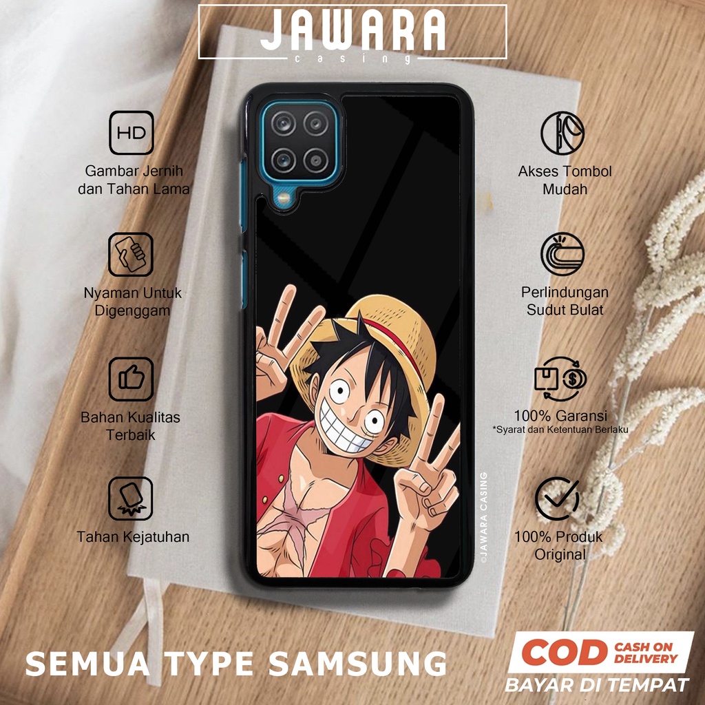 Case Samsung A12 Casing Samsung A12 Jawara Casing [OP01] Case Glossy Case Aesthetic Custom Case Anim