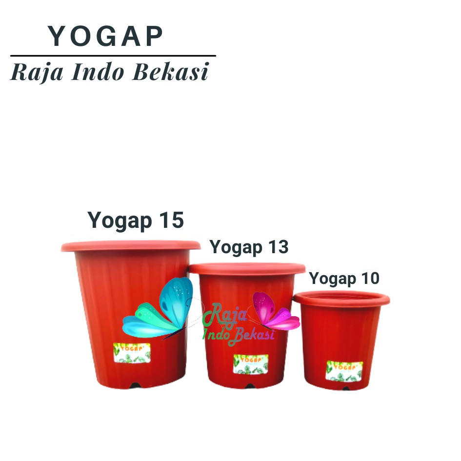 Pot Yogap Ypt 10 13 15 Putih Coklat Merah Bata Bening Transparan Pot Yogap Yoga Murah Yogap 17 18 19