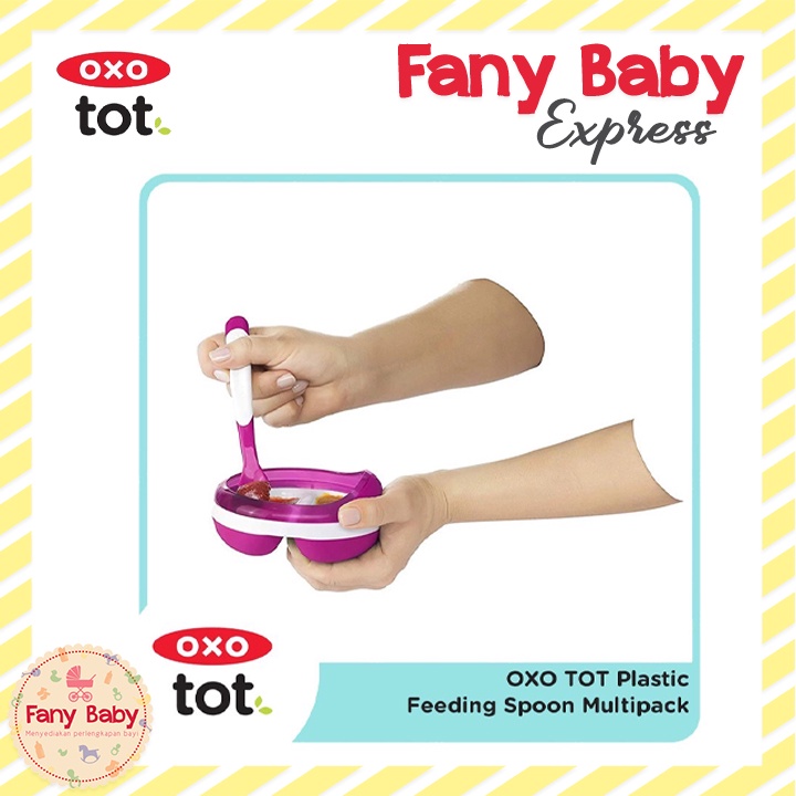 OXO TOT PLASTIC FEEDING SPOON MULTIPACK