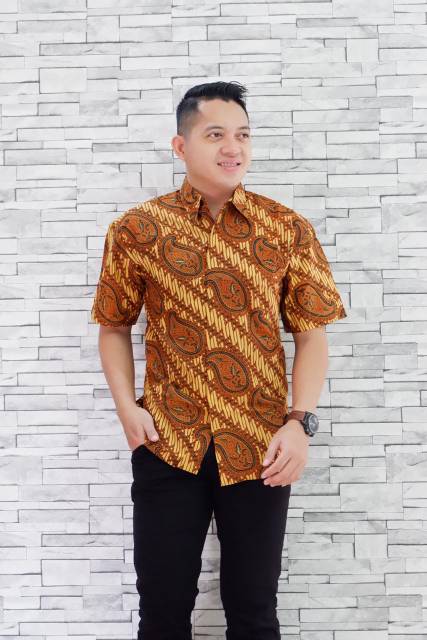 Hem pendek batik lapis furing ori batik solo sragenan