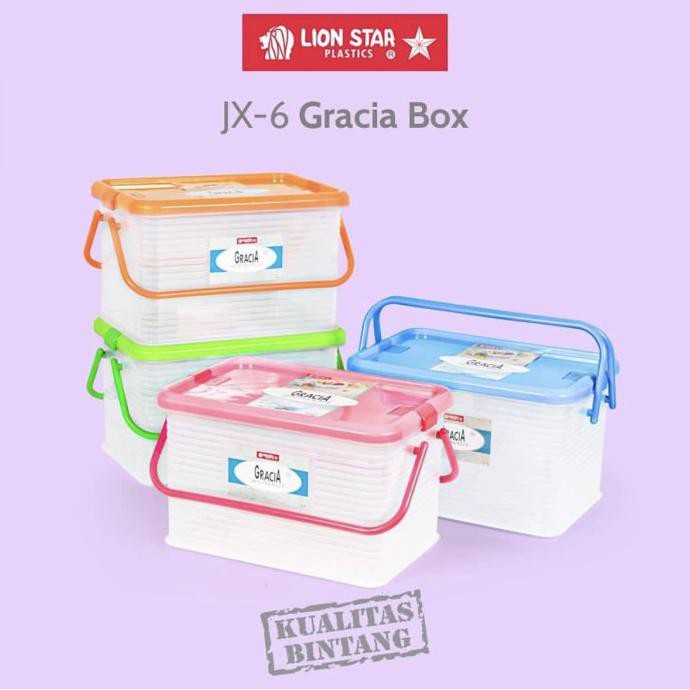 LION STAR JX 6 GRACIA BOX KOTAK PENYIMPANAN JINJING SERBAGUNA LIONSTAR