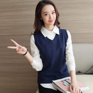 Rompi Rajut Wanita Ina V Neck Rompi Wanita Rompi Cewek Rompi Rajut Wanita Ina V Neck Rompi Wanita Rompi Cewek