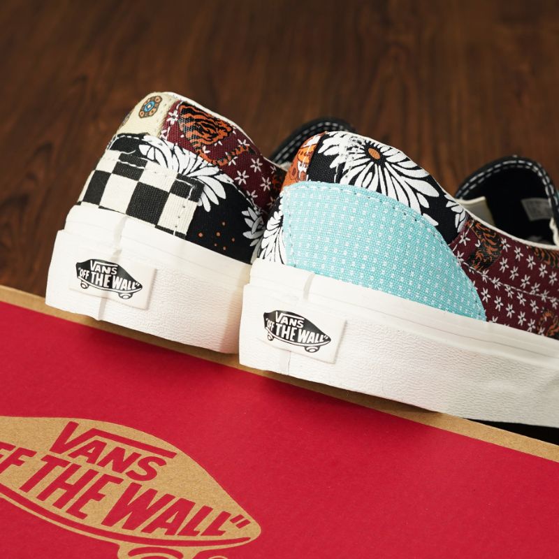 Vans Slip On Tiger Patchwork Black True