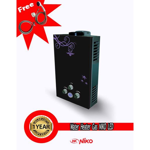 Water Heater Niko Hitam Nk 6ld Pemanas Air Untuk Mandi Shopee Indonesia