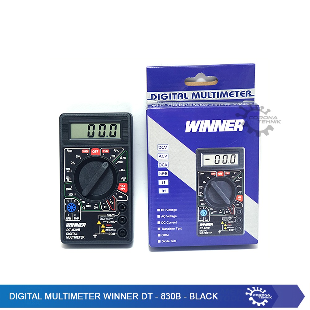 Digital Multimeter Winner DT-830B - Black