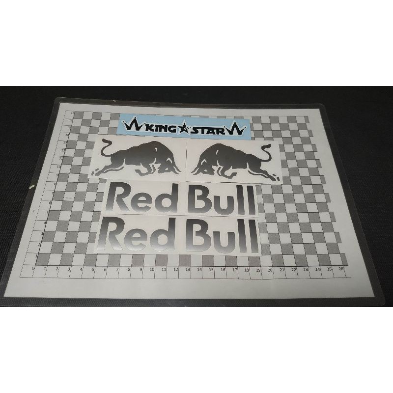 stiker decal helmet Red Bull set kyt tt course