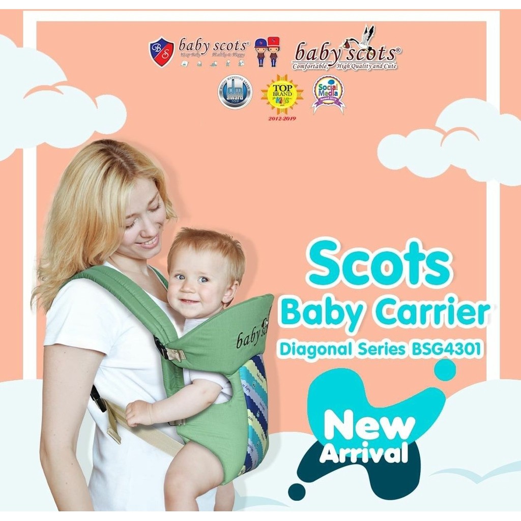 BABY SCOTS GENDONGAN DEPAN  DIAGONAL SERIES