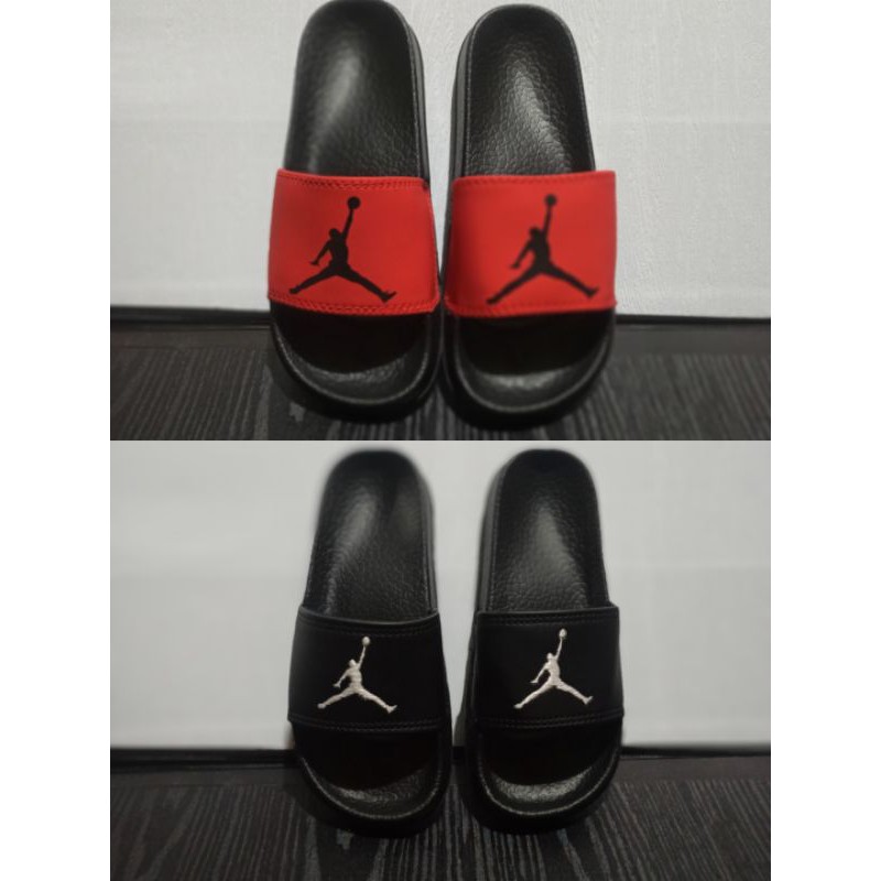 sandal sendal anak kids nike air jordan hitam merah 31-35