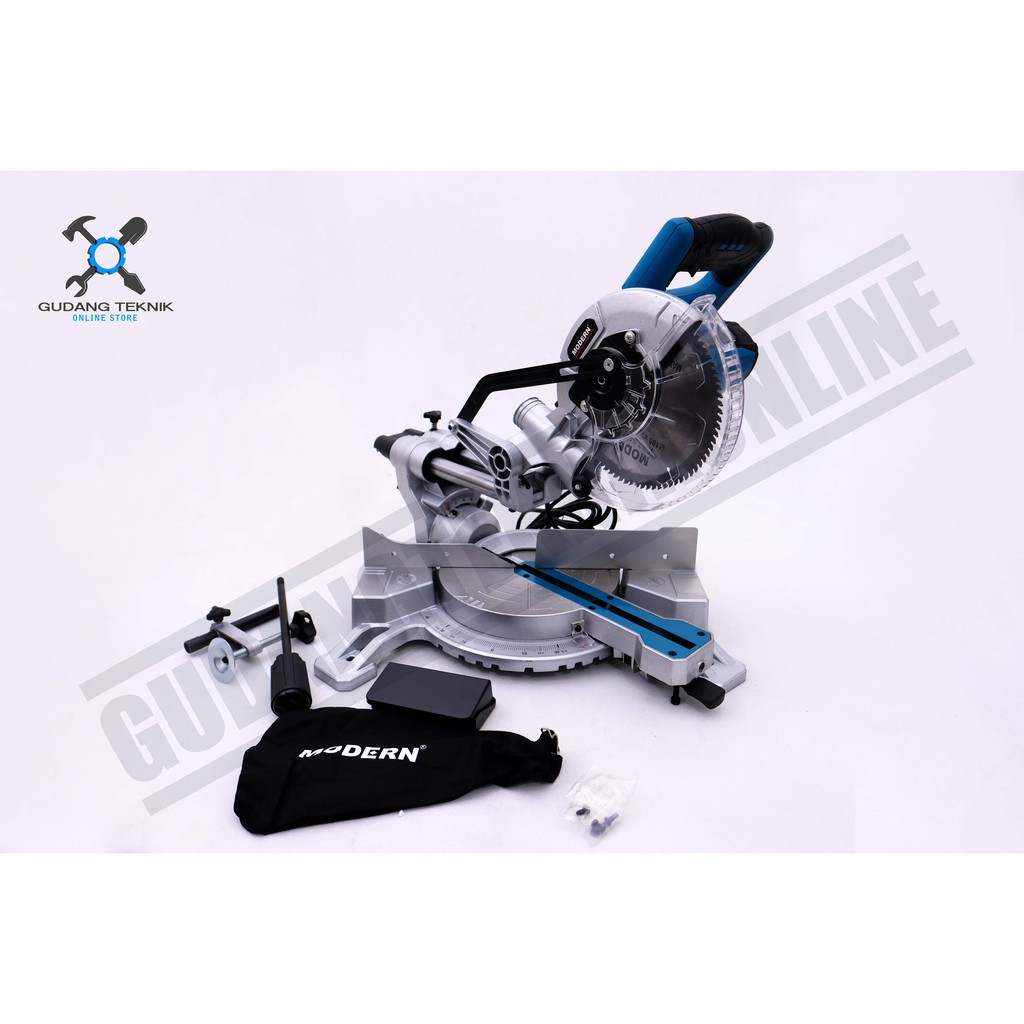 Modern M-3760 / Mesin Potong Aluminium Modern M 3760 Sliding / Miter Saw Modern 7 Inch M3760