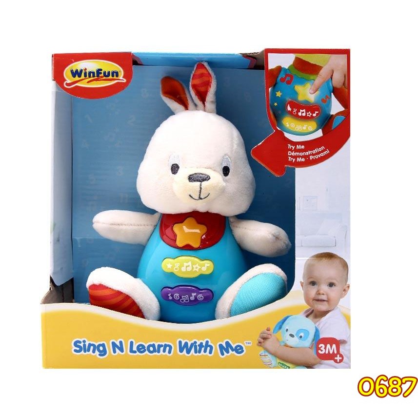 Winfun Bunny Sing &amp; Learn With Me Mainan Bayi 0687