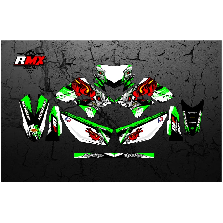 DECAL KLX 150 S/L FULLBODY (013) DEKAL STIKER DTRACKER LAMA 2009 2010 2011 2012 2013 2014 2015 HITAM