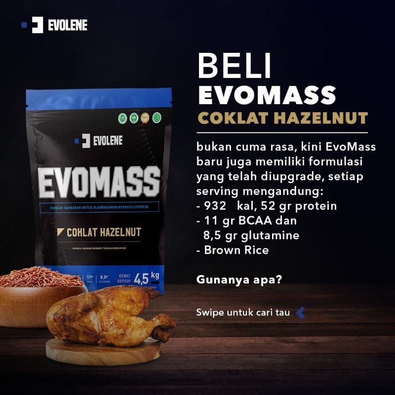 EVOMASS 4.5kg FREE SHAKER EVOLENE