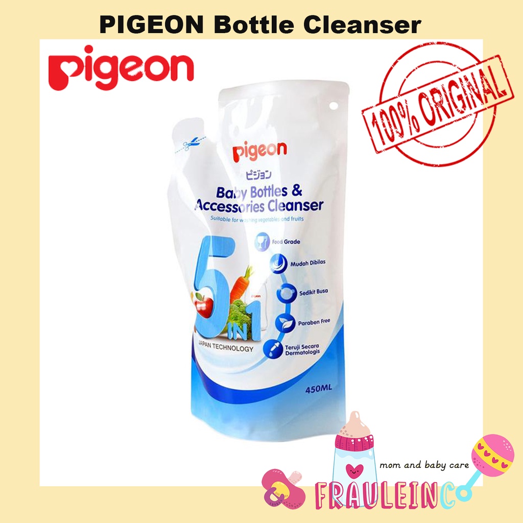 *FRAULEINCO* Pigeon Baby Bottles &amp; Accessories Liquid Cleanser 450 ml Refill EXP 2/25