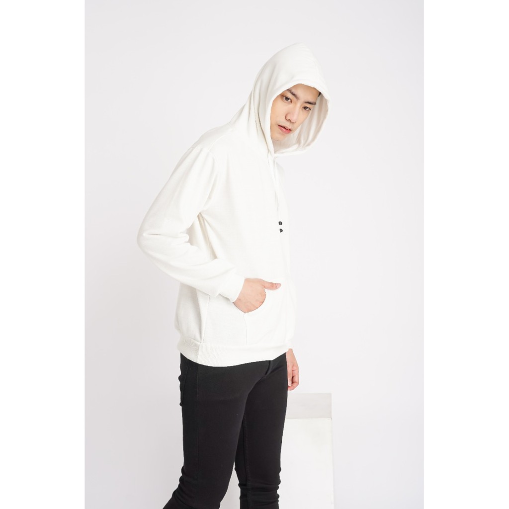 Asgard777 - HOODIE POLOS TTL PUTIH hoodie cowok