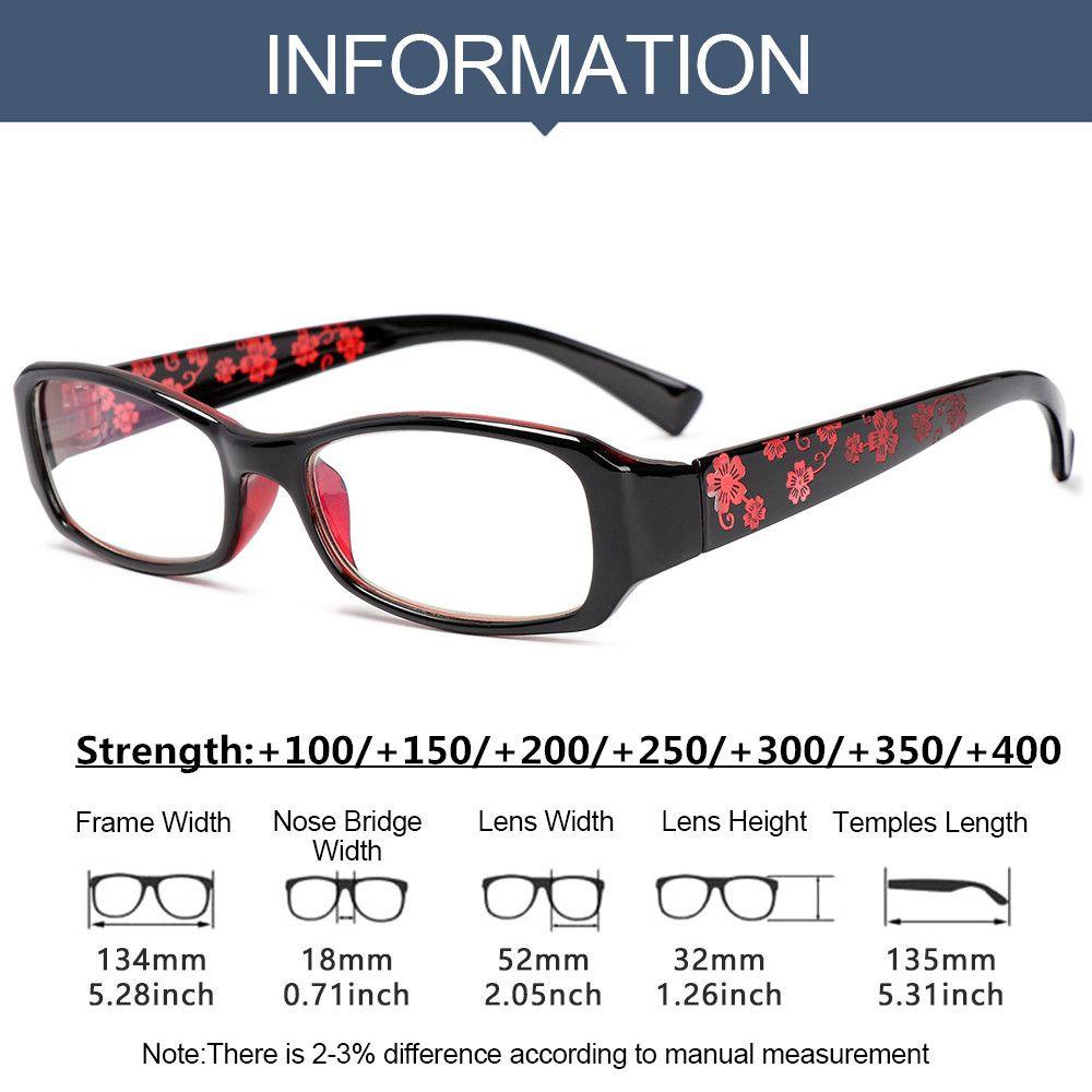 Lily Kacamata Baca Fashion Antifatigue Bunga Nyaman Ultra Ringan Frame