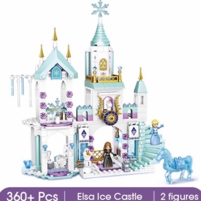 Brick Princess Frozen Snow Castle Set Compatible 360 Pcs