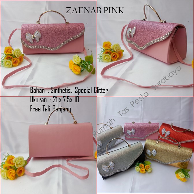 Tas Etnik,Tas Kekinian,Tas Satin,ZAENAB PINK