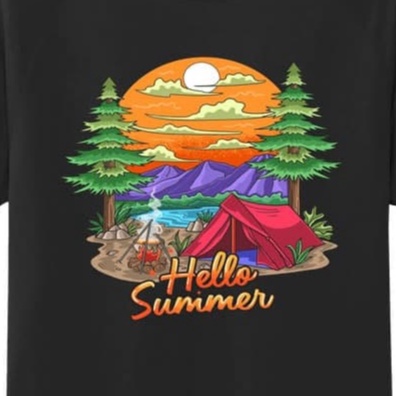 RK - Kaos Pria HELLO SUMMER Baju Kaos Distro Kaos Gambar Printing kaos pria