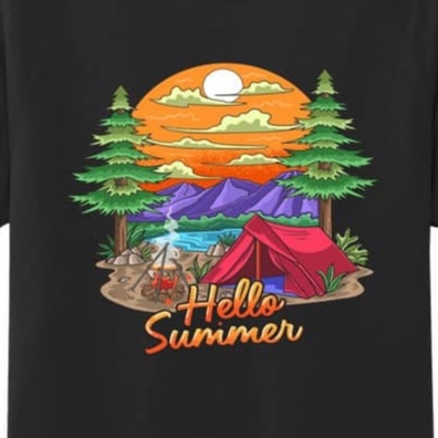 RK - Kaos Pria HELLO SUMMER Baju Kaos Distro Kaos Gambar Printing kaos pria