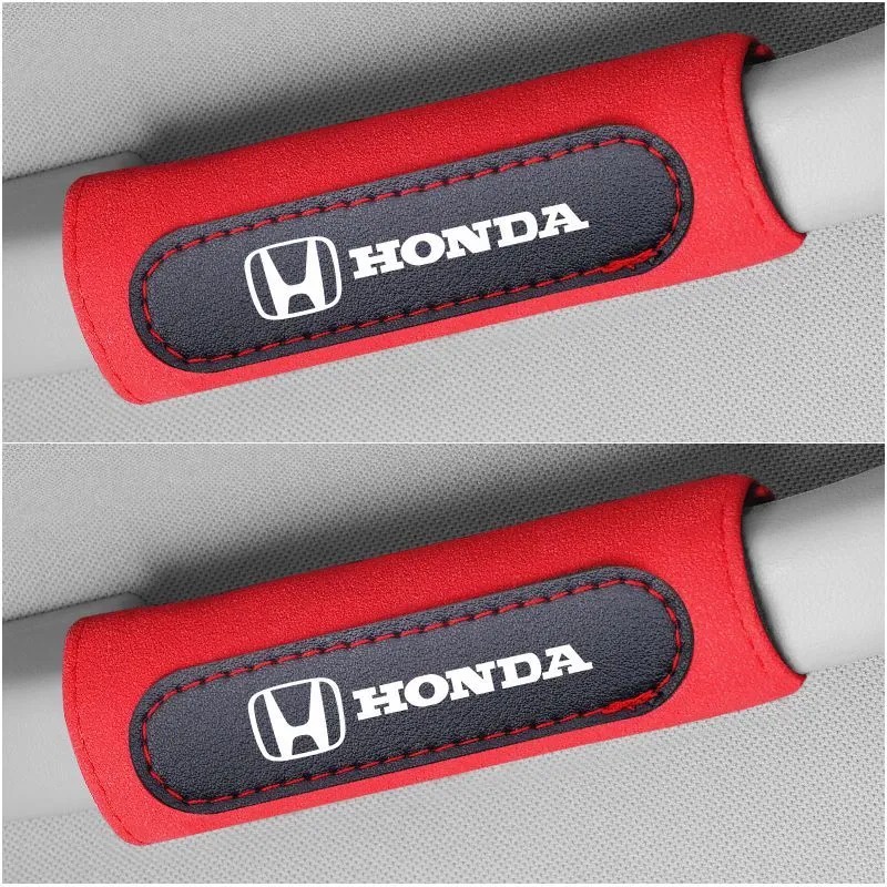 1 / 2pcs Cover Pelindung Gagang Sandaran Tangan Bahan Kulit Untuk Honda Civic HRV CRV Jazz BRV