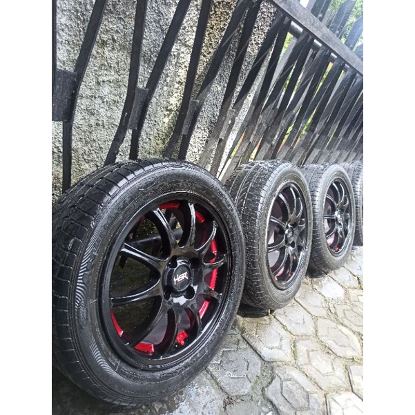 4 velg R15 pcd 100+Ban 185/65 sirion