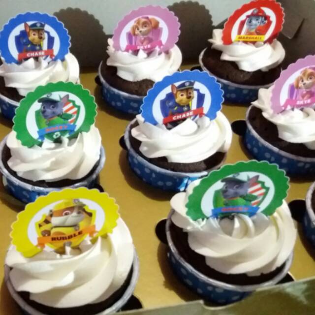 

Cupcake ultah pawpatrol