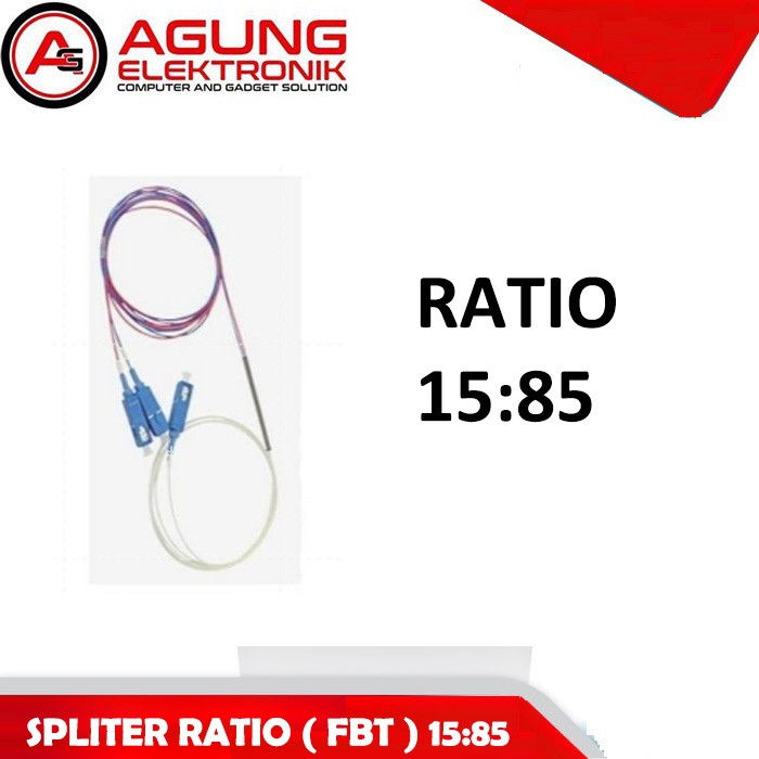 Splitter ratio 15:85 Three window/FBT spliter ratio/coupler rasio (UPC)