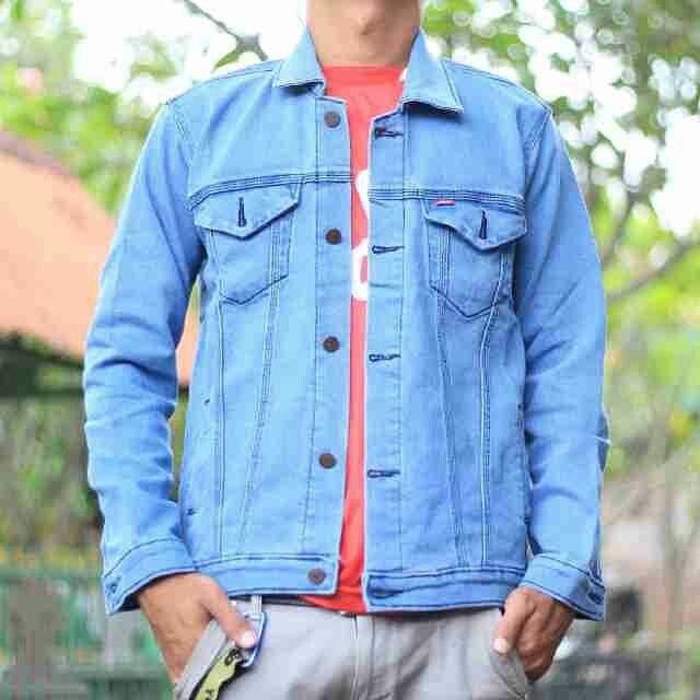 JAKET DENIM PRIA BIOBLITZ OVERSIZE