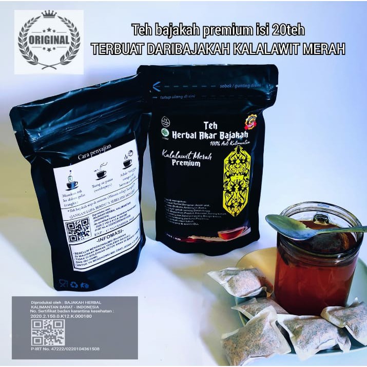 

Teh Herbal Akar Bajakah Kalalawit Merah Premium isi 30 Pcs