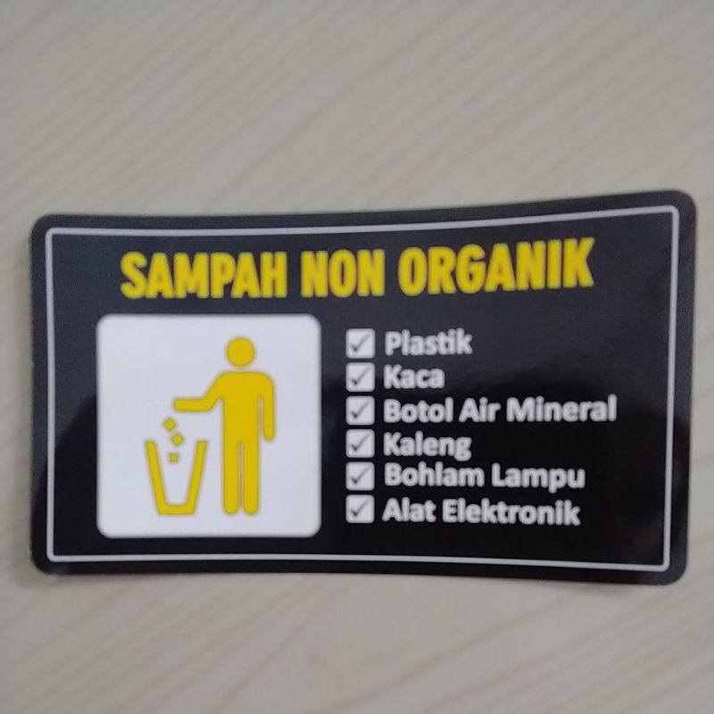 

Stiker Sampah Non Organik / Non Organik / Stiker Sampah