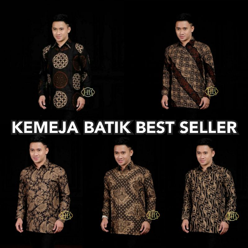 KEMEJA BATIK PRIA UKURAN M L XL XXL BAHAN KATUN ADEM