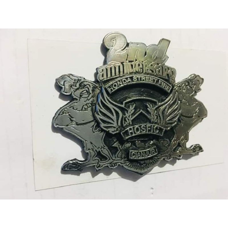 Pin Cor Wing Cor Aksesoris Bikers 2nd Anniversary HOSFIC Cianjur