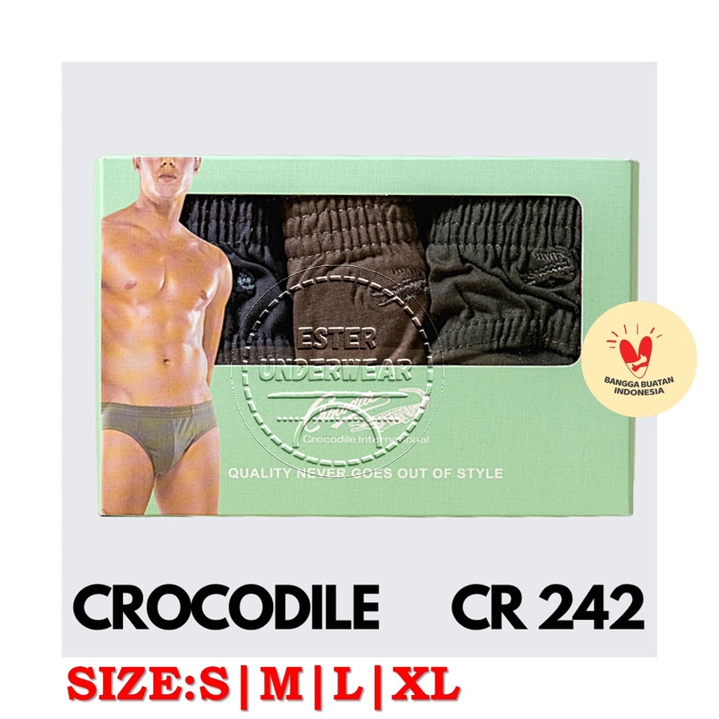 Celana Dalam Pria CROCODILE CR 242 ISI-3 PCS