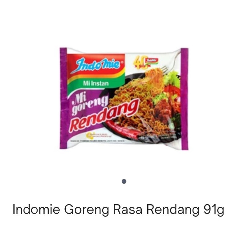 

Indomie Goreng Rasa Rendang 91g 1 Dus isi 40 pcs