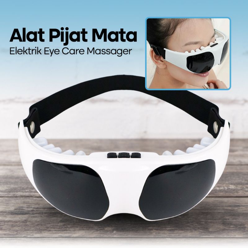 Alat Pijat Mata Elektrik Eye Care Massager 818 power a2 White Grab Medan