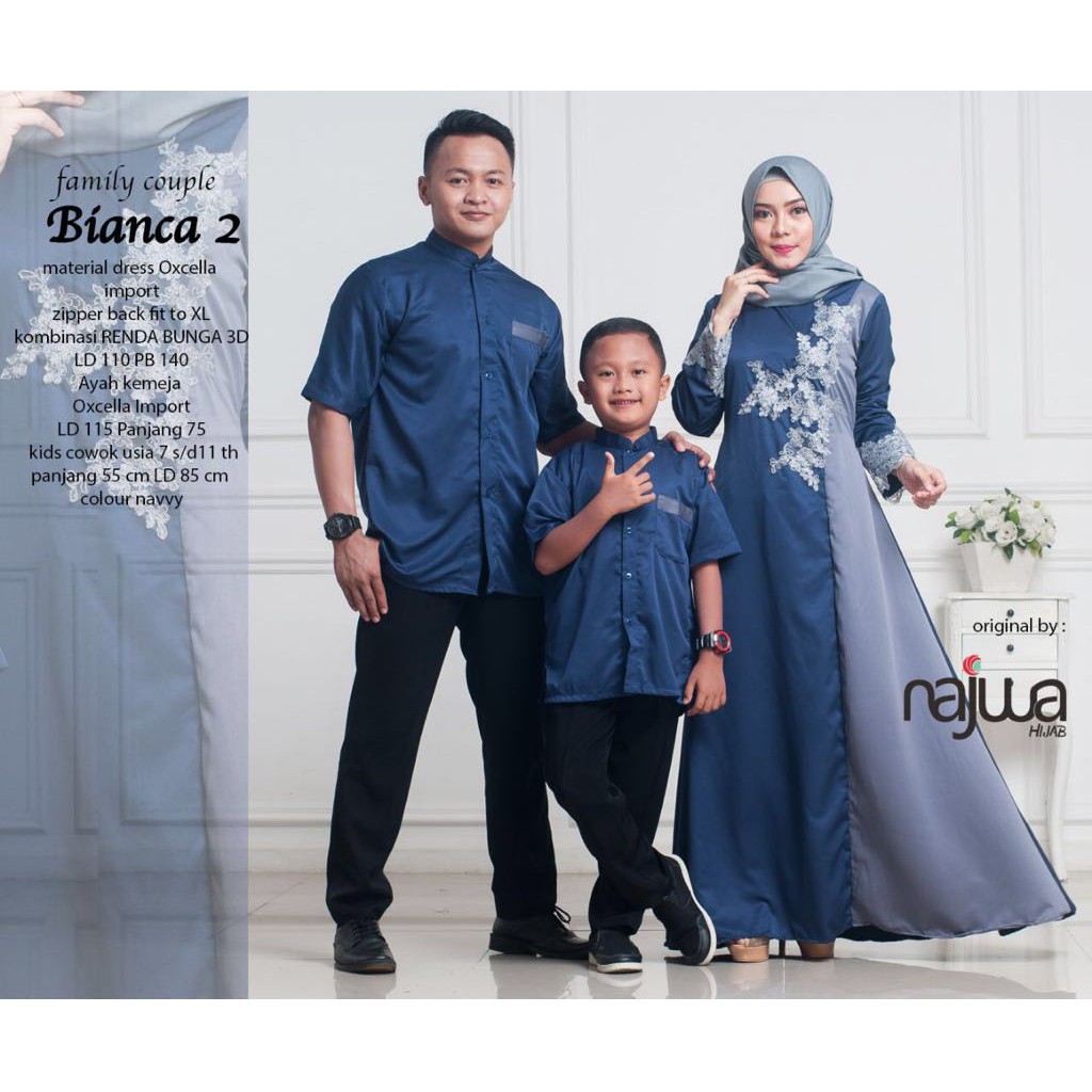SET BATIK FAMILY Baju  Couple  Keluarga BIANCA ORIGINAL By 